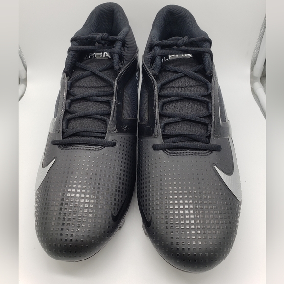 Nike Alpha Menace 4 Pro Football Cleats Black/Silver - Picture 5 of 8